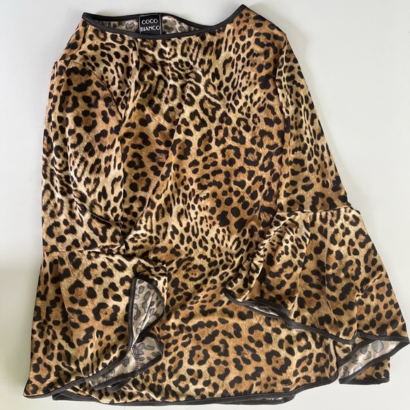Coco Bianco cheetah print top - Picture 1 of 4